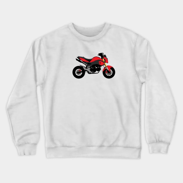 Red Grom Crewneck Sweatshirt by ACGraphics